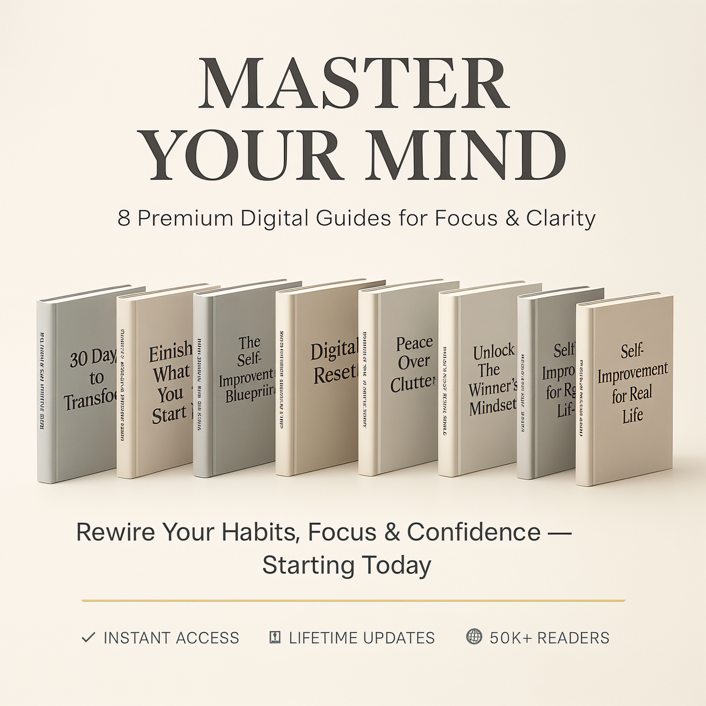 The Self-Mastery Collection: 8 Premium eBooks to Rewire Your Focus, Discipline & Life